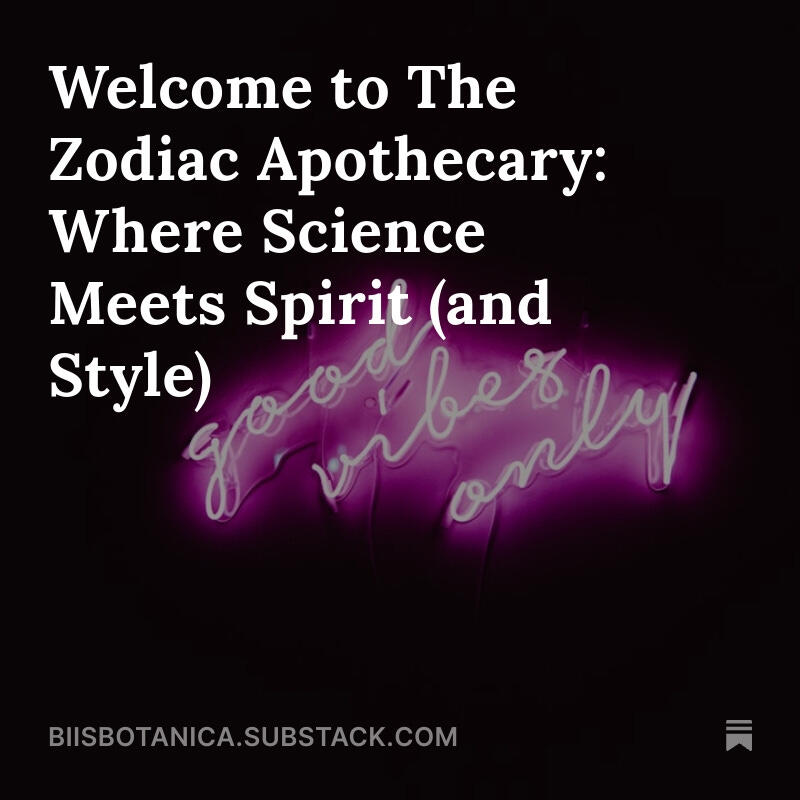 The Zodiac Apothecary Zodiac Apothecary energetic signature of Good vibes only